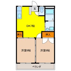 パインリーフ長森本町の物件間取画像